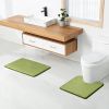 Memory Foam Toilet Bath Mat U-Shaped, Commode Contour Rug, Soft and Comfortable, Super Water Absorption, Non-Slip, Thick, Machine Wash and Easier to D