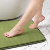 Memory Foam Toilet Bath Mat U-Shaped, Commode Contour Rug, Soft and Comfortable, Super Water Absorption, Non-Slip, Thick, Machine Wash and Easier to D