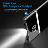 20800mAh Power Bank 76.96W External Battery Pack 3.1A Dual USB Charge Ports w/ LCD Display Flashlight Travel